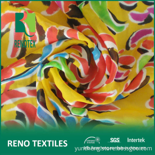 100%Polyester 50dx50d Printed Chiffon Fabric (YFXF102)